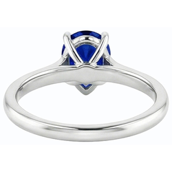 Echte Saffier Ring 1 Karaat