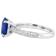 Afbeelding in Gallery-weergave laden, echte round diamant 5.50karaat ring profielweergave
