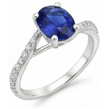 Afbeelding in Gallery-weergave laden, echte round diamant 3karaat ring zijaanzicht
