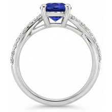 Afbeelding in Gallery-weergave laden, echte round diamant 3karaat ring op wit
