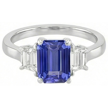 Afbeelding in Gallery-weergave laden, echte diamant 2.50karaat ring bovenaanzicht
