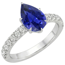 Afbeelding in Gallery-weergave laden, Natuurlijke Saffier Ring 5.50ct - Witgoud 14K
