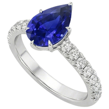 Afbeelding in Gallery-weergave laden, Natuurlijke Saffier Ring 5.50ct - Witgoud 14K
