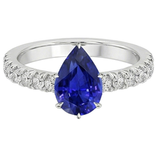Afbeelding in Gallery-weergave laden, Natuurlijke Saffier Ring 5.50ct - Witgoud 14K
