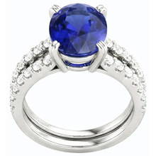 Afbeelding in Gallery-weergave laden, echte round diamant 4.50karaat ring vooraanzicht
