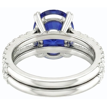 Afbeelding in Gallery-weergave laden, echte round diamant 4.50karaat ring bovenaanzicht
