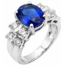 Afbeelding in Gallery-weergave laden, echte round diamant 2.50karaat ring vooraanzicht
