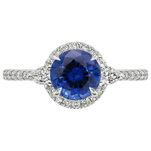 Afbeelding in Gallery-weergave laden, echte round diamant 3karaat ring close-up detail
