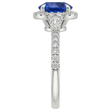 Afbeelding in Gallery-weergave laden, echte round diamant 3karaat ring profielweergave
