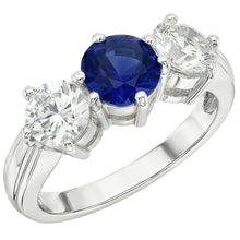 Afbeelding in Gallery-weergave laden, Natuurlijke Saffier Ring 5.50ct - Witgoud 14K
