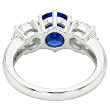Afbeelding in Gallery-weergave laden, Natuurlijke Saffier Ring 5.50ct - Witgoud 14K
