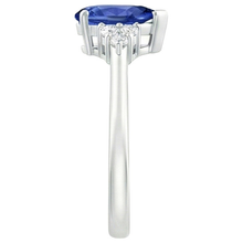 Afbeelding in Gallery-weergave laden, echte round diamant 3.25karaat ring profielweergave
