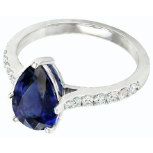 Afbeelding in Gallery-weergave laden, echte round diamant 3karaat ring close-up detail
