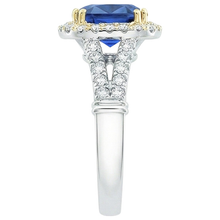 Afbeelding in Gallery-weergave laden, echte round diamant 3.25karaat ring profielweergave

