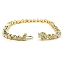 Natuurlijk Diamanten Armband 10ct - Geelgoud 14K