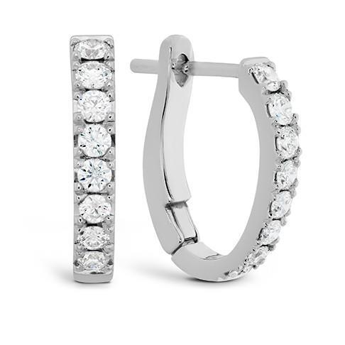 Dames 2,40 Ct Prachtige Ronde Geslepen Echt Diamanten Hoepeloorring Wit Goud 14K