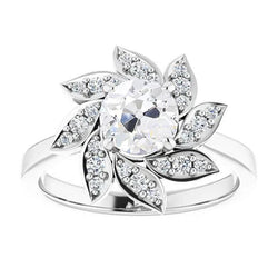Natuurlijke Diamanten Ring 4.50ct - Witgoud 14K