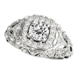 Natuurlijke Diamanten Ring 3.75ct - Witgoud 14K