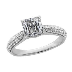 Natuurlijke Diamanten Ring 5.25ct - Witgoud 14K
