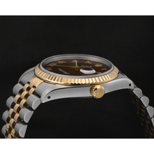 Afbeelding in Gallery-weergave laden, Dames Rolex Datejust 31mm Two Tone Chocolate Roman Dial Horloge
