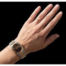 Afbeelding in Gallery-weergave laden, Dames Rolex Datejust 31mm Two Tone Chocolate Roman Dial Horloge
