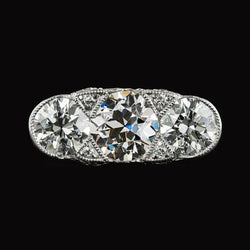 Natuurlijke Diamanten Ring 5ct - Witgoud 14K