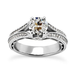 Natuurlijke Diamanten Ring 4.50ct - Witgoud 14K