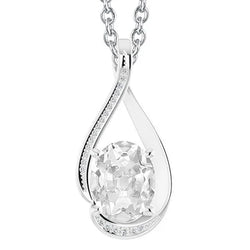 Dames Sieraden Ronde & Ovale Oude Mijnwerker Natuurlijke uit de aarde gewonnen Diamanten Hanger Slide 5 Karaat