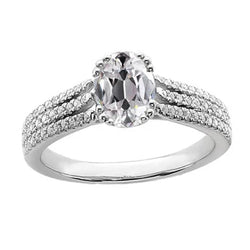 Natuurlijke Diamanten Ring 5.50ct - Witgoud 14K