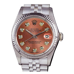 Dames Rolex-horloge Datumjust roestvrij staal jubileum