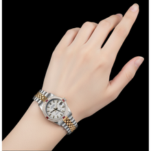Afbeelding in Gallery-weergave laden, Dames Rolex Datumjust wit jubileumhorloge met lichtgevende wijzerplaat, 31 mm
