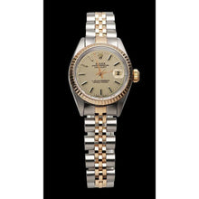 Afbeelding in Gallery-weergave laden, Dames Rolex datum gewoon horloge wijzerplaat tweekleurige Jubileum armband

