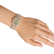 Afbeelding in Gallery-weergave laden, Dames Rolex datum gewoon horloge wijzerplaat tweekleurige Jubileum armband
