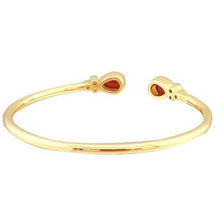 Afbeelding in Gallery-weergave laden, Dames Ruby Diamond Bangle 2.30 karaat geel goud 14K
