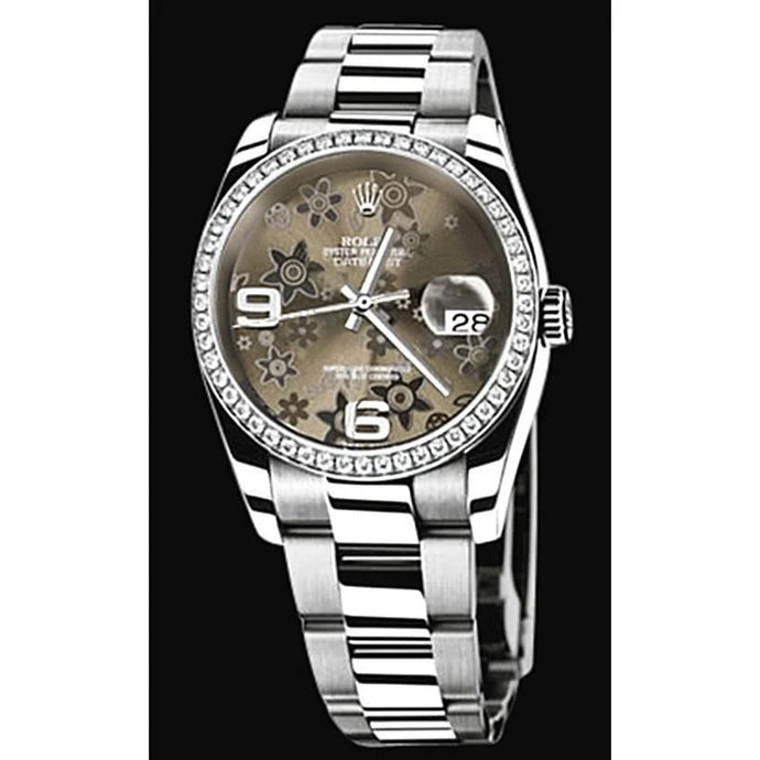 Dames en heren Datumjust Rolex-horloge Oester-armband Bloemwijzer snel ingesteld
