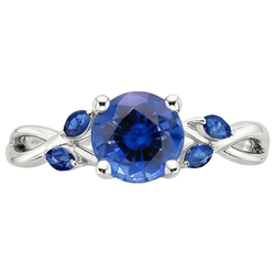 Echte Saffier Ring 2.50 Karaat