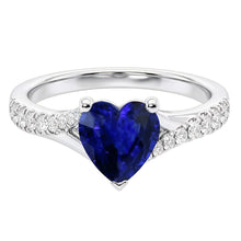 Afbeelding in Gallery-weergave laden, echte round diamant 3.50karaat ring zijaanzicht

