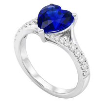 Afbeelding in Gallery-weergave laden, echte round diamant 3.50karaat ring bovenaanzicht
