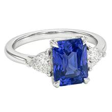 Afbeelding in Gallery-weergave laden, echte diamant 2.25karaat ring zijaanzicht

