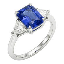 Afbeelding in Gallery-weergave laden, echte diamant 2.25karaat ring profielweergave
