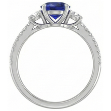 Afbeelding in Gallery-weergave laden, echte round diamant 3.50karaat ring band detail
