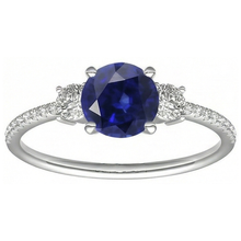 Afbeelding in Gallery-weergave laden, echte round diamant 3.50karaat ring bovenaanzicht
