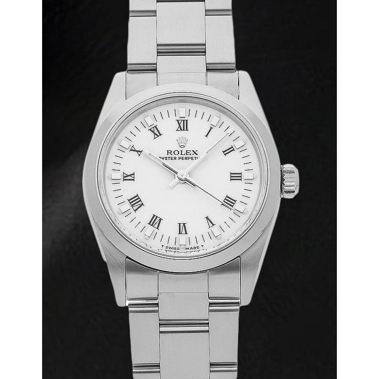 Date-just 31mm Rolex Wit Romeins Dameshorloge