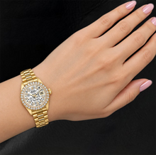 Afbeelding in Gallery-weergave laden, Rolex 6917 Datejust 26mm Florale Diamanten Wijzerplaat President-band Tweekleurig 18k Horloge
