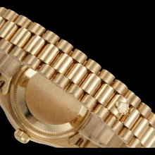 Afbeelding in Gallery-weergave laden, Rolex Datejust 26mm 69178 Zwarte Diamanten Wijzerplaat Geelgoud Horloge 18K
