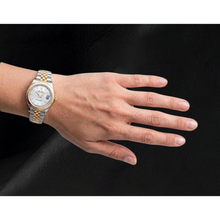 Afbeelding in Gallery-weergave laden, Datejust Rolex 28 mm Dames Gekartelde Lunette Roestvrij Staal En Gouden Horloge 279173
