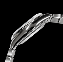 Afbeelding in Gallery-weergave laden, Datejust Rolex 36mm Grijze Wijzerplaat met Streepindexen Roestvrij Staal Horloge Oyster-armband
