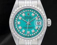Afbeelding in Gallery-weergave laden, Datejust Rolex 6916 Snoer Diamanten Wijzerplaat 26mm Roestvrij Staal Horloge
