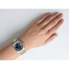 Afbeelding in Gallery-weergave laden, Datumjust Rolex heren geelgoud roestvrij staal tweekleurig horloge snel ingesteld
