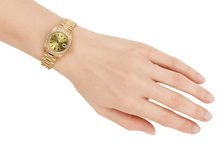 Afbeelding in Gallery-weergave laden, Datumjust Rolex diamanten rand presidentieel horloge champagne stok wijzerplaat goud P2
